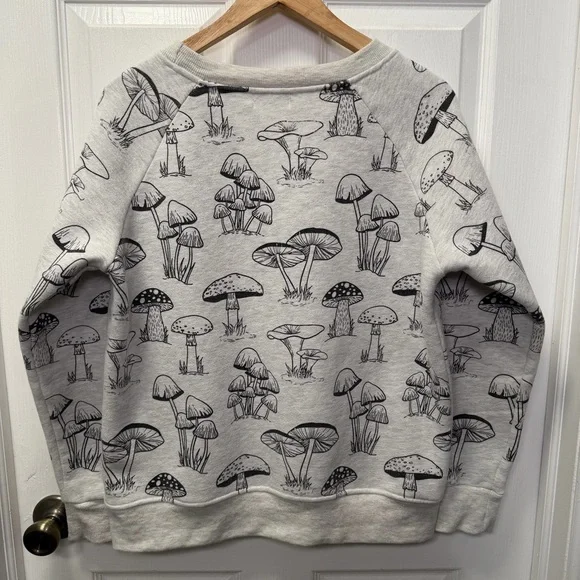 LA Soul Mushroom Print Sweatshirt.  Women’s Medium, Pullover, Crew Neck - Picture 3 of 11